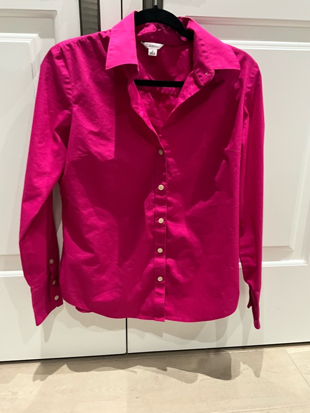 Calvin Klein Vibrant Fuchsia Button-Down Shirt